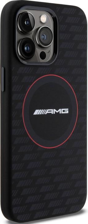 Immagine prodotto Mercedes AMG AMHMP15L23SMRK Custodia rigida per iPhone 15 Pro 6,1" in silicone con motivo al carbonio MagSafe (Apple iPhone 15 Pro)