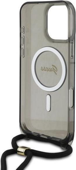 Image du produit Guess GUHMP16XHCTSGNSK iPhone 16 Pro Max 6.9" czarny/black hardcase Crossbody Cord Script MagSafe