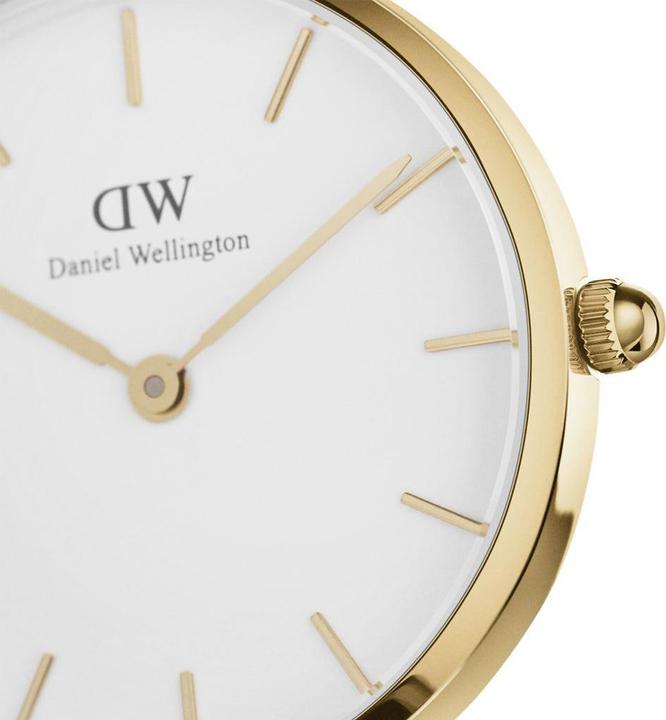 Actual product image Daniel Wellington Classic Petite Evergold White (32 mm) (Watch with gemstone, 32 mm)