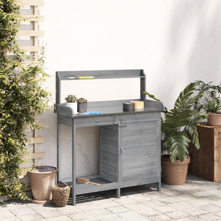 Image du produit VidaXL Table à plantes avec armoire
