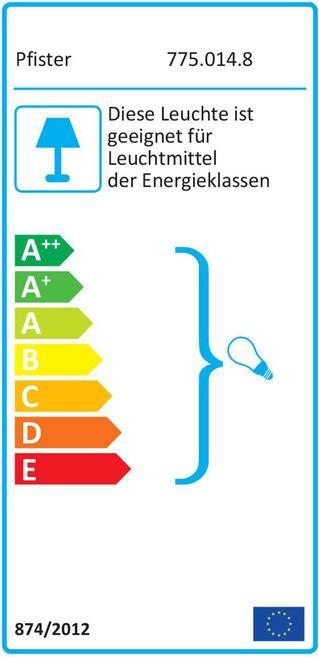Energie-Label pfister Ray C. (E27)