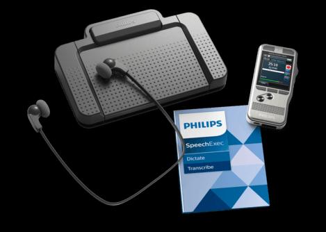 Produktbild Philips Diktiergeräte-Set DPM7700, inkl. Transcription Kit (4 GB)