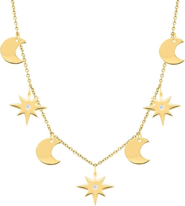 Candy Halskette Aura, 925 Sterling Silber, vergoldet (925 Sterling Silber, 18k vergoldet, 38 - 41 cm)