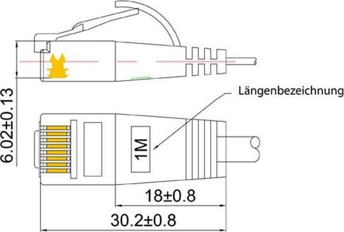 Actual product image Wirewin Network cable (U/FTP, CAT6, 0.15 m)