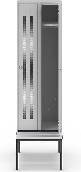 Actual product image Wolf Clothes locker with bench underneath (60 cm, 214 cm)