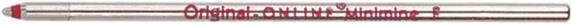 Image du produit Online Recharges pour stylo à bille D1-Mini (Mine de gel, Rouge)