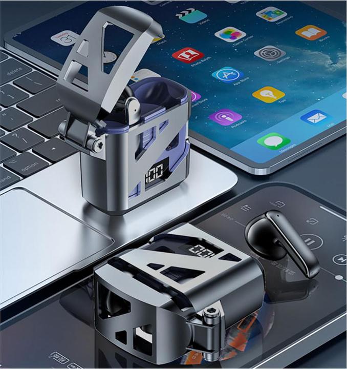Actual product image EKO TWS Bluetooth headset 5.3 model Optimus (ANC, 30 h, Wireless)
