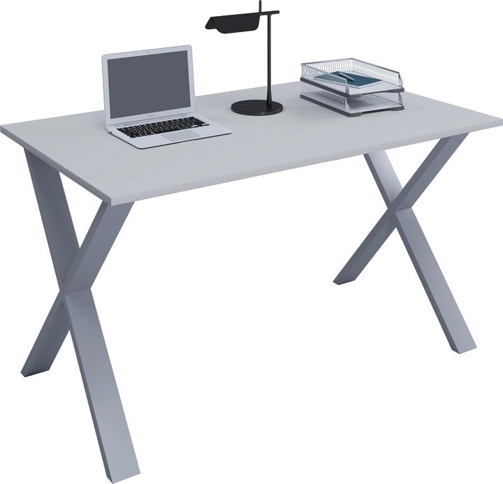 Produktbild VCM Premium Büromöbel Schreibtisch Lona X Silber (140 x 80 x 76 cm)