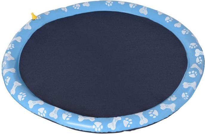 Image du produit Swisshandel24 170 cm Splash Sprinkler Pad pour chiens Jeu d'eau Tapis d'arrosage Antidérapant Outdoor P (Piscine pour chiens)