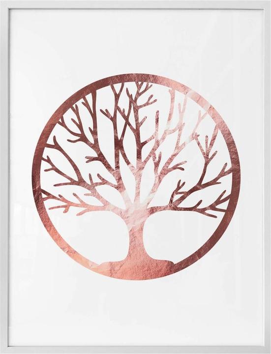 Produktbild Trenddeko Baum des Lebens - Roségold-Optik (24 x 30 cm)
