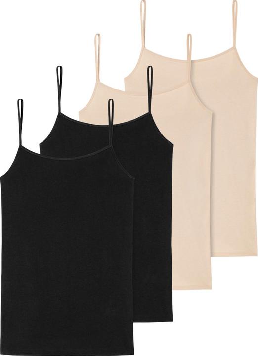 Produktbild Schiesser 4er Pack 95/5 Organic Spaghetti-Top (42, XL)