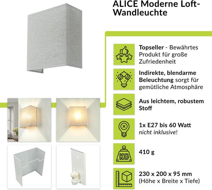 Actual product image Licht-Erlebnisse Alice (E27)