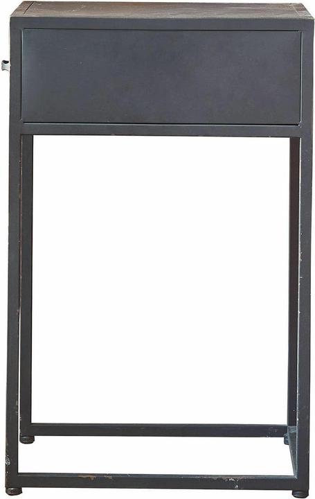 Produktbild Loberon Nachttisch Lysandor antikschwarz (60 x 40 x 35 cm)