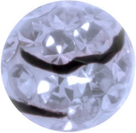 Produktbild Bijouteria Piercingverschluss (Chirurgenstahl 316L, Epoxiharz, Kristall)