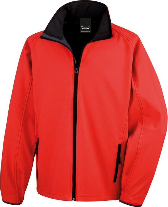 Actual product image Result Clothing Mens Printable Soft Shell Jacket (M)