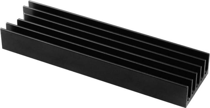 Actual product image Axagon CLR-M2L10 passive M.2 SSD heatsink - 2280, 10mm height, aluminum