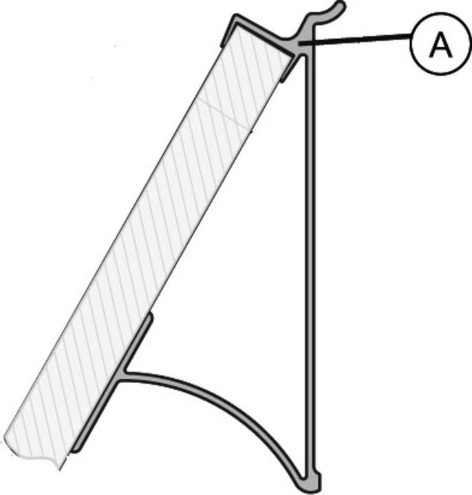 Produktbild OK-Line Grundprofi für Buchstütze / Präsentationsregal Wall System (1 Stk.)