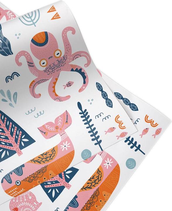 Produktbild Juniqe Patchwork Animals - Kinderzimmer & Kunst für Kinder (Geschenkpapier, 3 x)