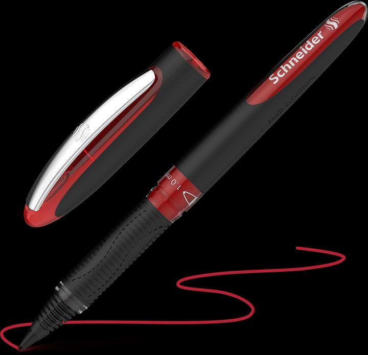 Produktbild Schneider One Sign Tintenroller schwarz 1,0 mm, Schreibfarbe: rot (Rot, 1 x)