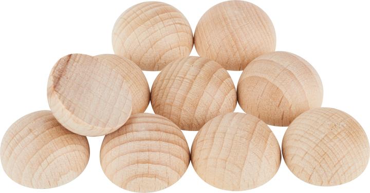 Produktbild VBS Holz-Halbkugeln ohne Bohrung, 10 Stück