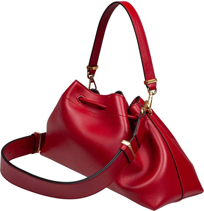 Produktbild Jimmy Choo bucket bag in red color leather