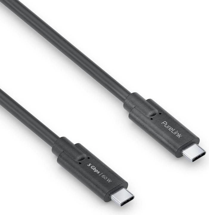 Purelink USB 3.1-Kabel (Gen 1) USB C - USB C 0.5 m Schwarz (0.50 m, USB 3.1)