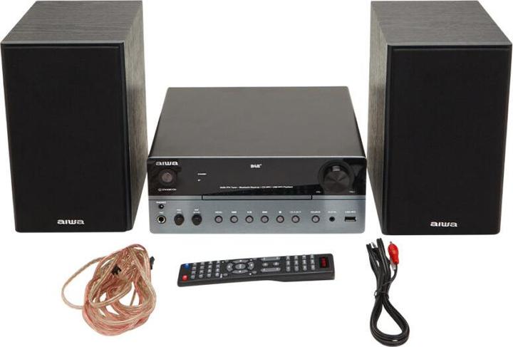 Produktbild Aiwa MSBTU-700 mikrojärjestelmä, hopea (Bluetooth, CD Player, 1x 25 W)
