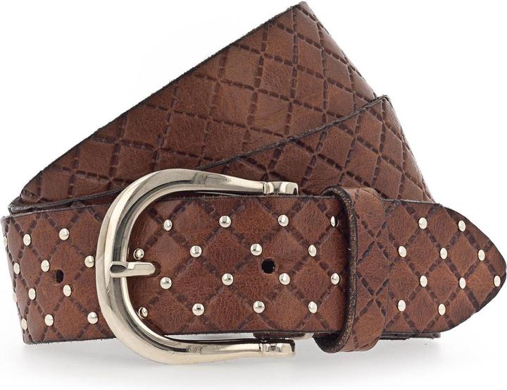 B.Belt Lina Gold Nietengürtel Leder (75)
