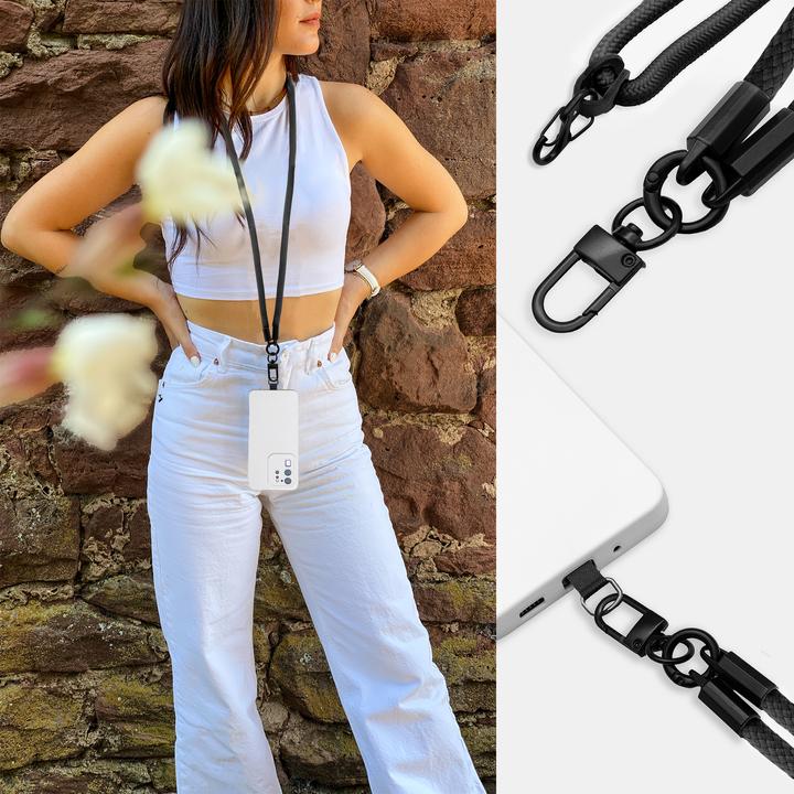 Produktbild Cadorabo Handykette für Huawei P40 LITE E Necklace Hülle mit verstellbarem Kordelband