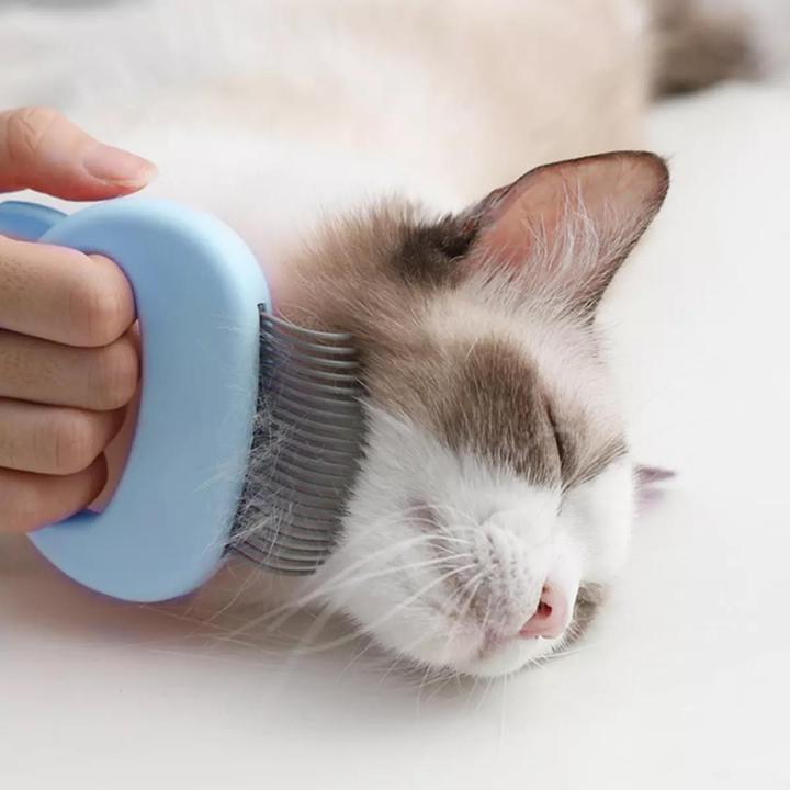 Actual product image JTI Pet comb with cat design - blue (Cat)