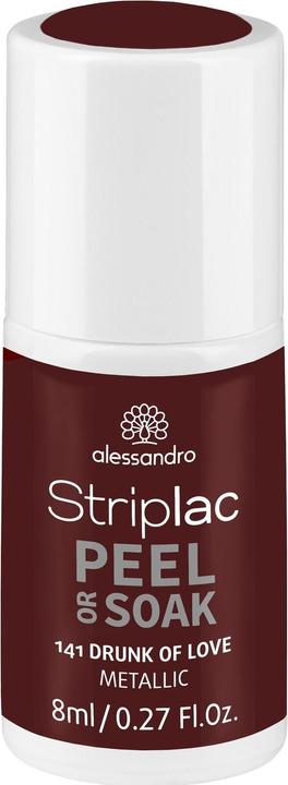 Produktbild Alessandro Striplac Peel or Soak - Drunk of Love (Metallic, Rot, Braun, Abziehbarer Nagellack)