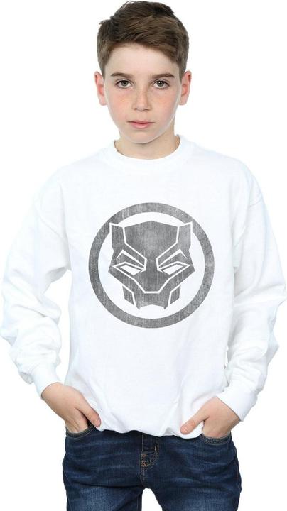 Actual product image Boys Black Panther Distressed Icon Sweatshirt (116)