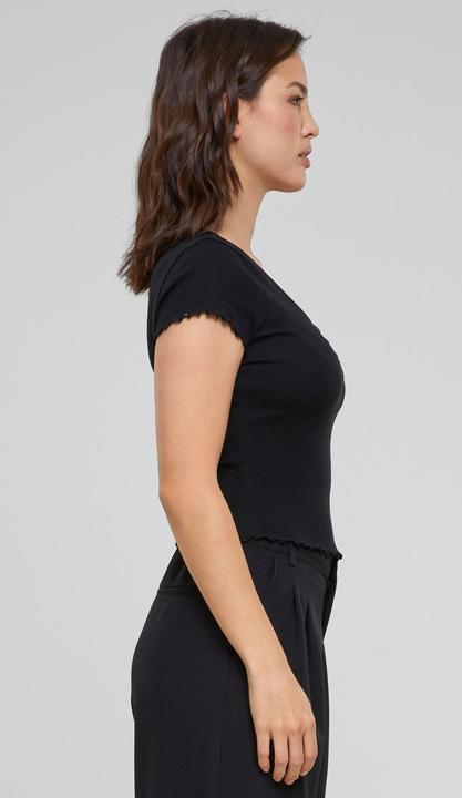 Actual product image Urban Classics Ladies Rib Babylock Tee (L)