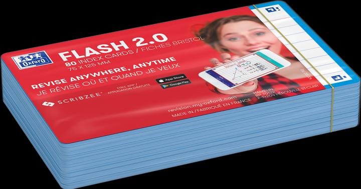 Image du produit Oxford 80 flashcards FLASH 2.0 - 7 (75 x 125 mm, 80 x)