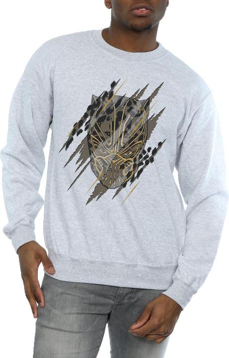 Produktbild Schwarzer Panther Gold Kopf Baumwolle Sweatshirt (M)