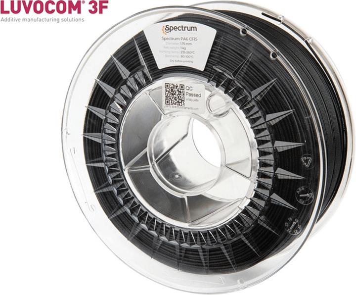 Immagine prodotto Filamento PA Nylon PA6 CF15 carbonio 0,5 kg 1,75 mm (1.75 mm, 750 g, Nero)