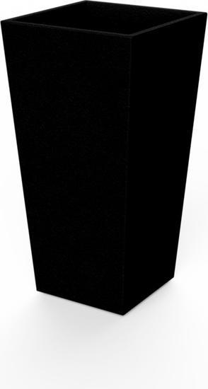 Immagine prodotto Newgarden MELISA 40 fioriera, vasca XXL grande a doppia parete quadrata, altezza 40x40x90cm nero 12L esterno (40 cm)