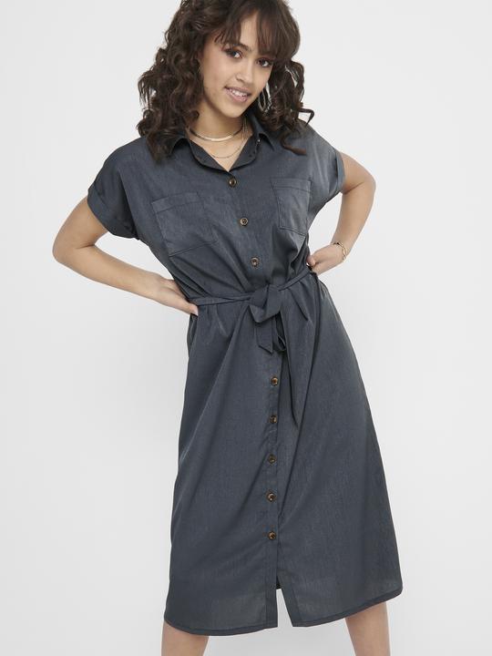 Image du produit Only Robe chemisier avec ceinture à nouer (42)