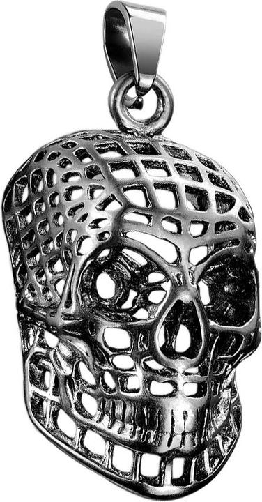 Produktbild Star Piercing Anhänger schwarz Totenkopf Netz (Chirurgenstahl 316L)