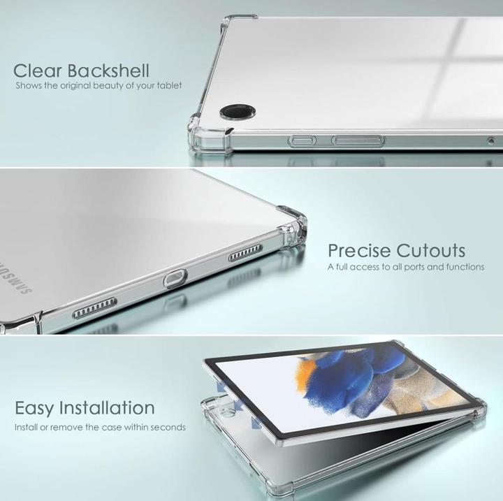 Actual product image Screenguard Samsung Galaxy Tab A8 Case Crystal Soft Airbag Bumper (Galaxy Tab A8)