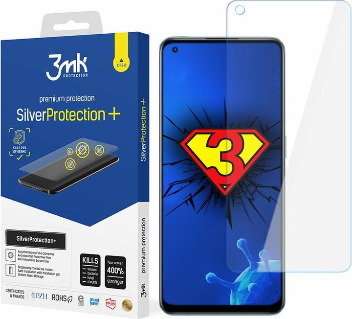 Immagine prodotto realme 3MK Sidabrinis Protect + 9 Pro + Pellicola antimicrobica montata a umido (1 Pezzo/i, Realme 9 Pro+)