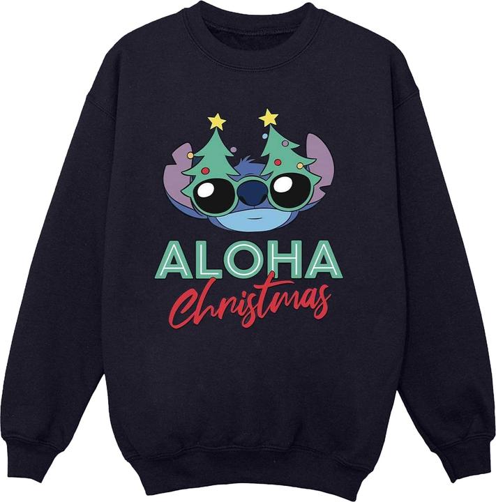 Disney Lilo And Stitch Christmas Tree Shades Sweatshirt Mädchen