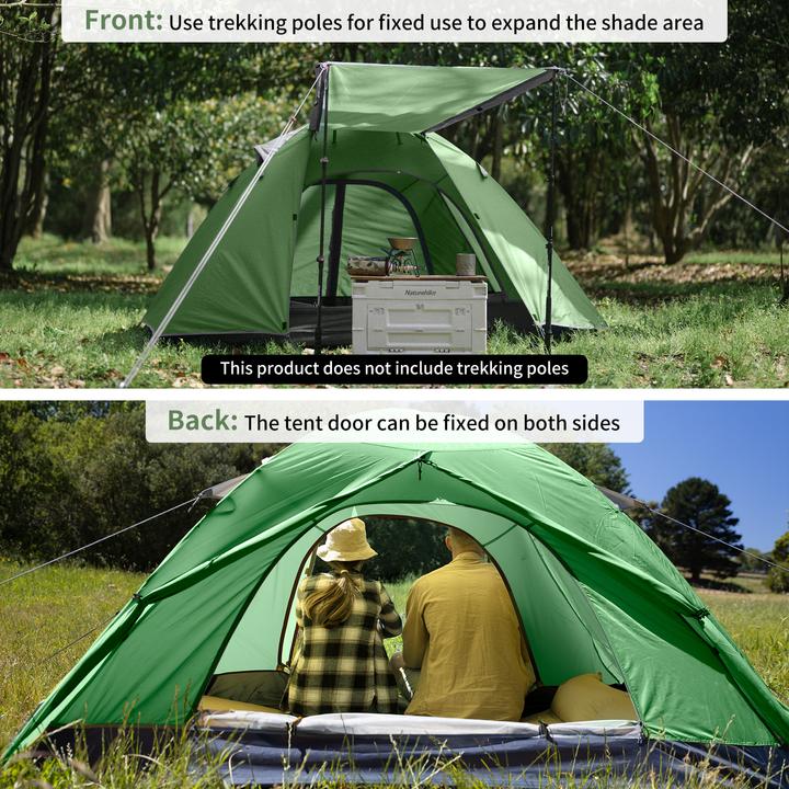 Produktbild Naturehike Namiot P-Series 3 UV NH18Z033-P-Forest Green (2.30 kg, 3 Personen)