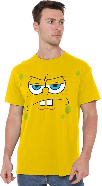 Actual product image Spongebob Squarepants Mens Angry Face T-Shirt (4XL)