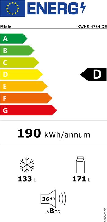 Energie-Label Miele KWNS 4784 DE