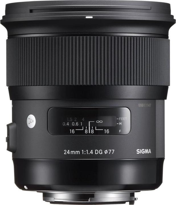 Productafbeelding Sigma 24mm f/1.4 DG HSM ART, Sony E (Sony E, Volledig formaat, APS-C / DX)