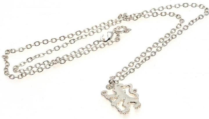 Image du produit Chelsea FC Pendentif et chaîne en forme de lion argenté (100% métal)