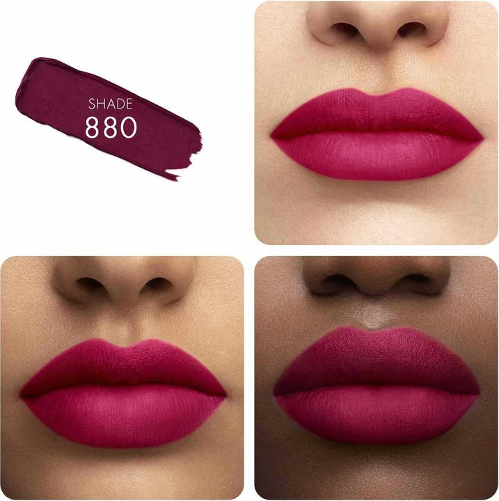 Actual product image Guerlain KissLips Tender Matte No 880 (880 Caress Plum)