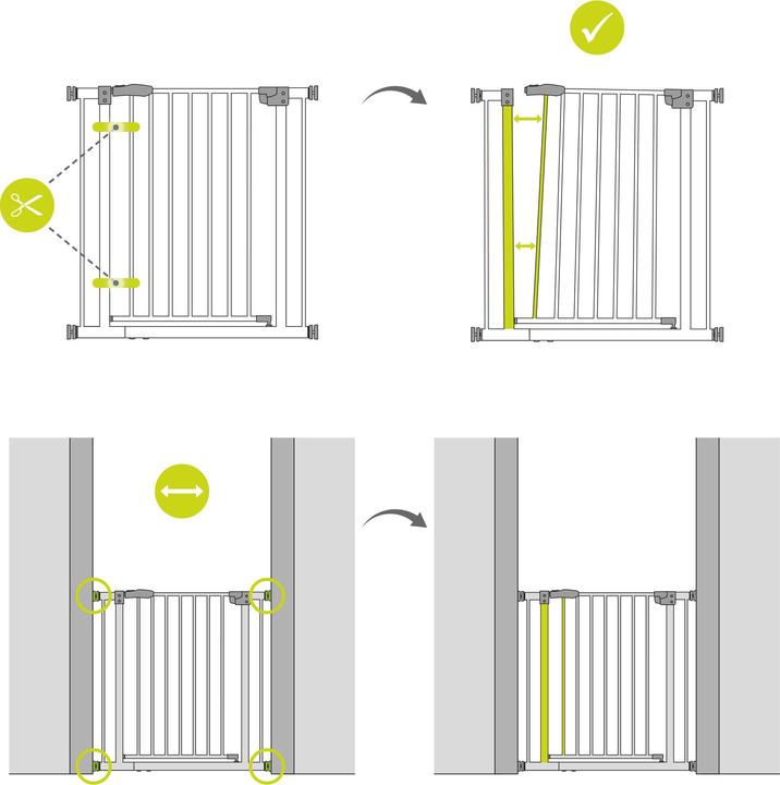Produktbild Hauck Stop N Safe 2 white (75 cm)