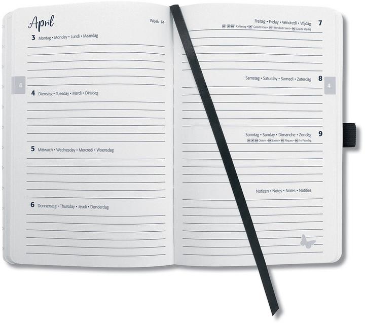 Produktbild Sigel Taschenagenda JOLIE Motiv (135 x 203 mm, Deutsch, Französisch, Italienisch, Englisch)